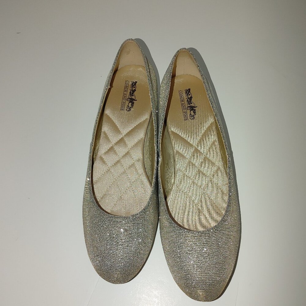 COACH AND FOUR Woman's Faux Leather Loafers Size 10 Used